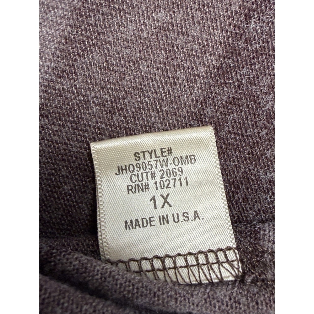 Olivia Moon Womens 1X Brown Striped Open Front Cardigan Tie Front Lightweight - Picture 4 of 10